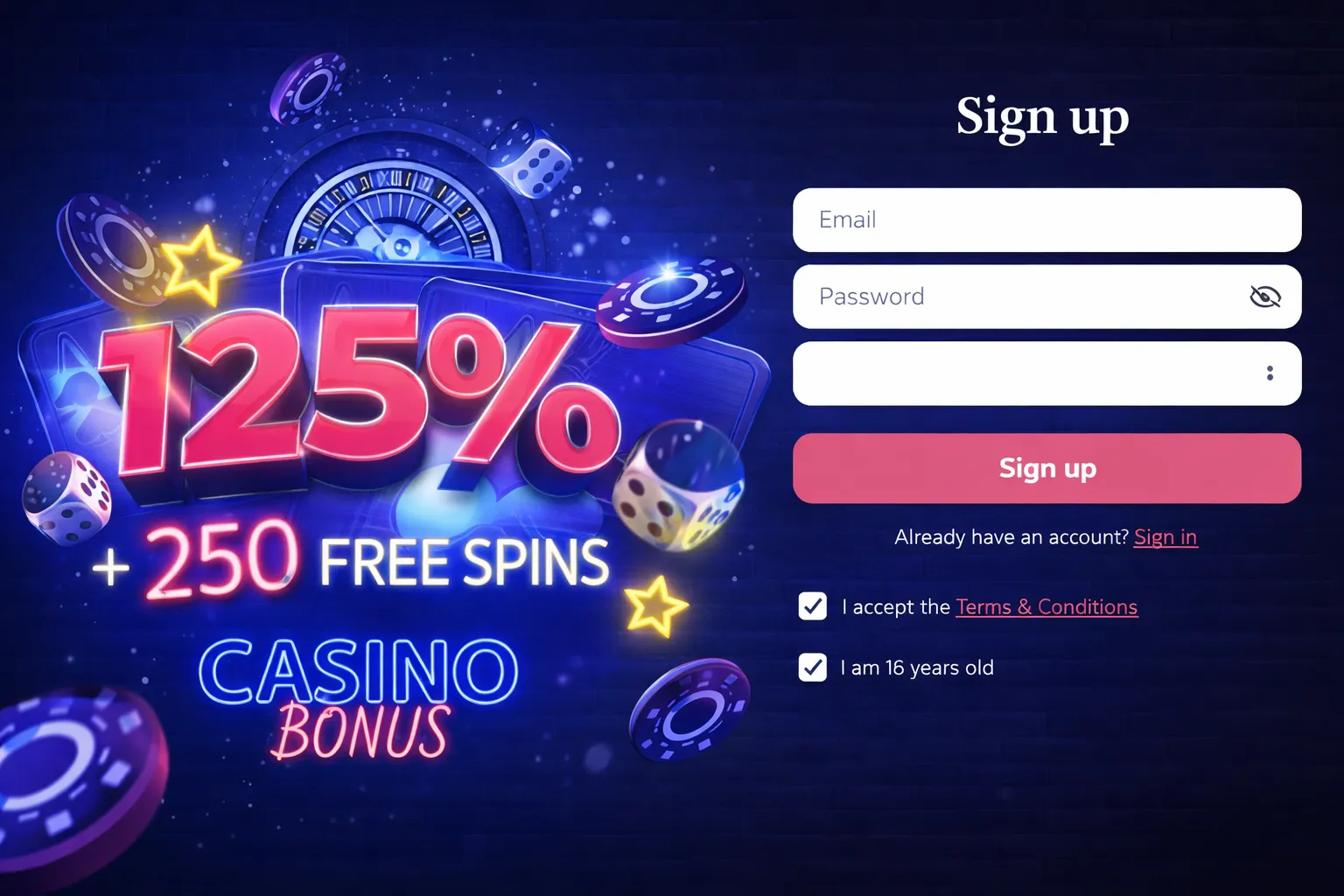 Glory Casino Registration and Login