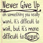 Inspirational Never Give Up Quote