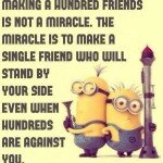Making a hundred friends is not a miracle