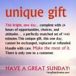 Unique gift saying and quote